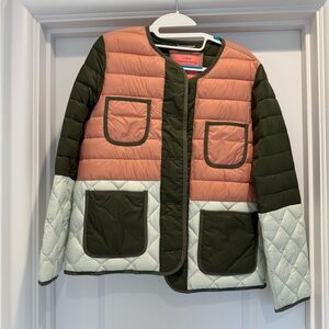 J. Crew Multicolor Quilted Jacket